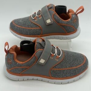 Anodyne Women's No 45 Sport Diabetic Comfort Shoe Hook & Loop Gray Orange Sz 8.5